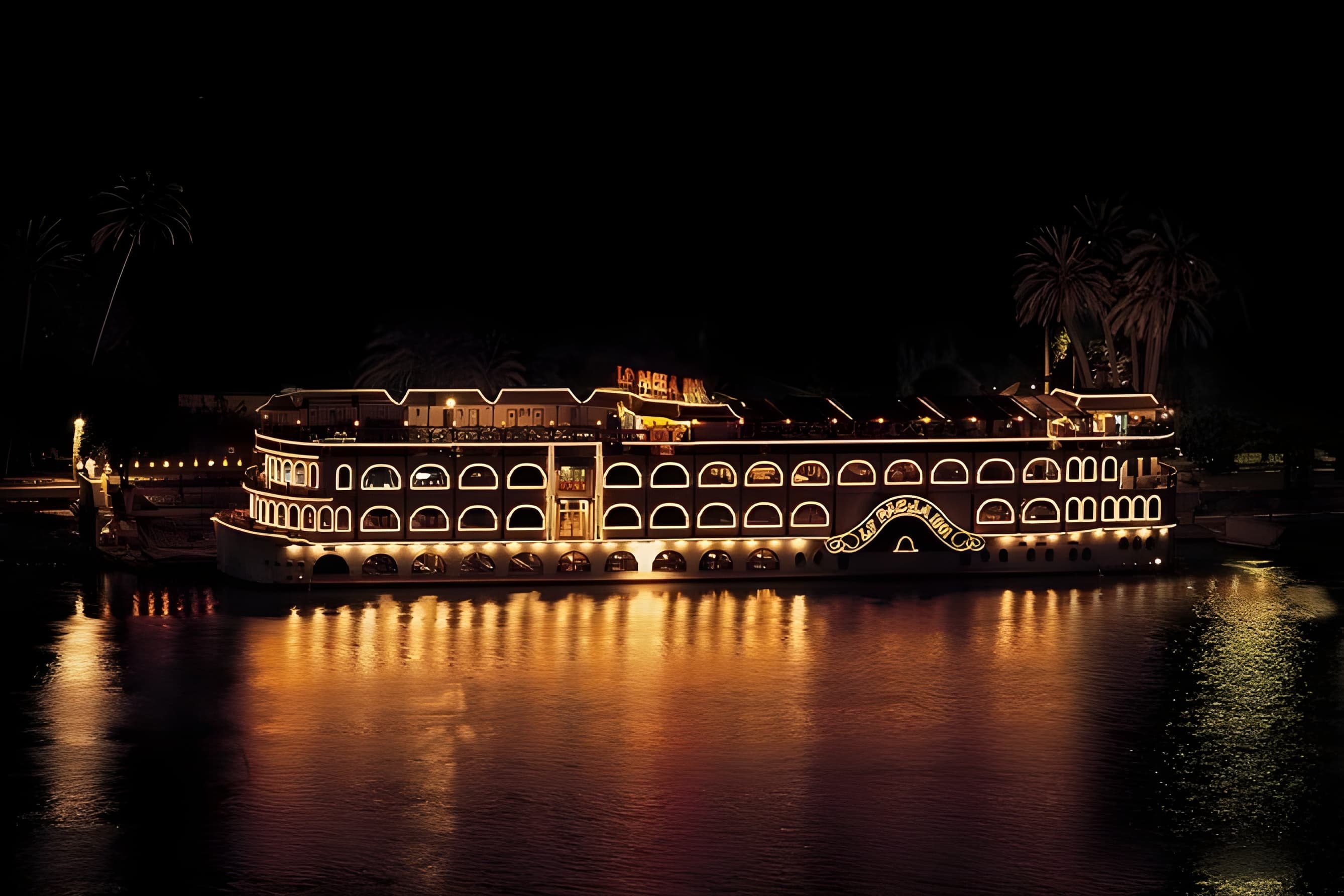 Cairo Open Air Nile Dinner Cruise with Sunset or Night Vibes